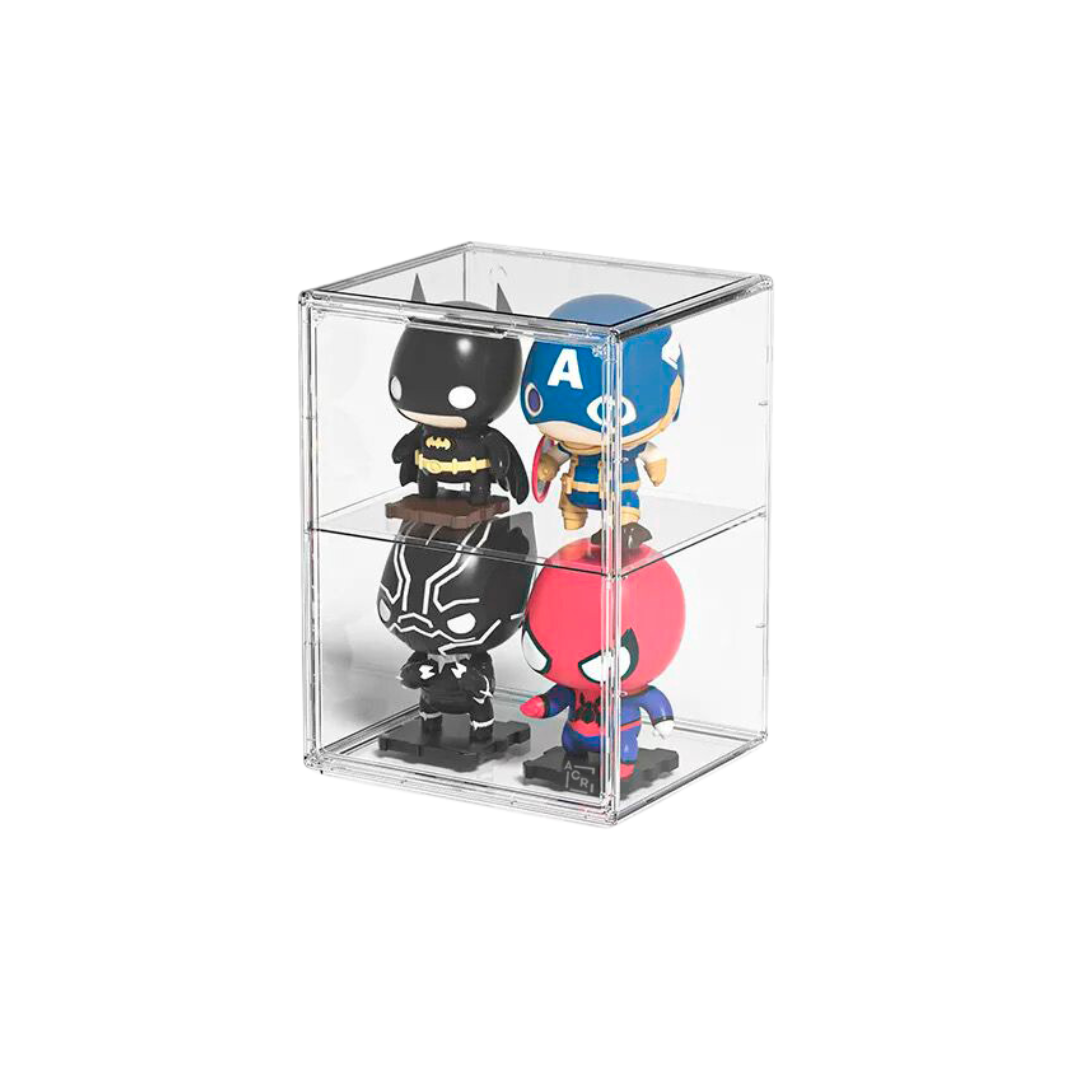 Vitrina Acrílica para Figuras – 1 Piso Removible, Ideal para Funkos y Colecciones