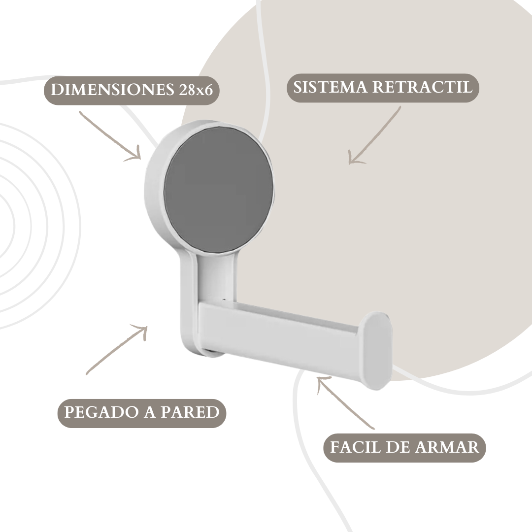 Perchero de Pared – Diseño Moderno y Resistente para Ropa, Carteras o Accesorios