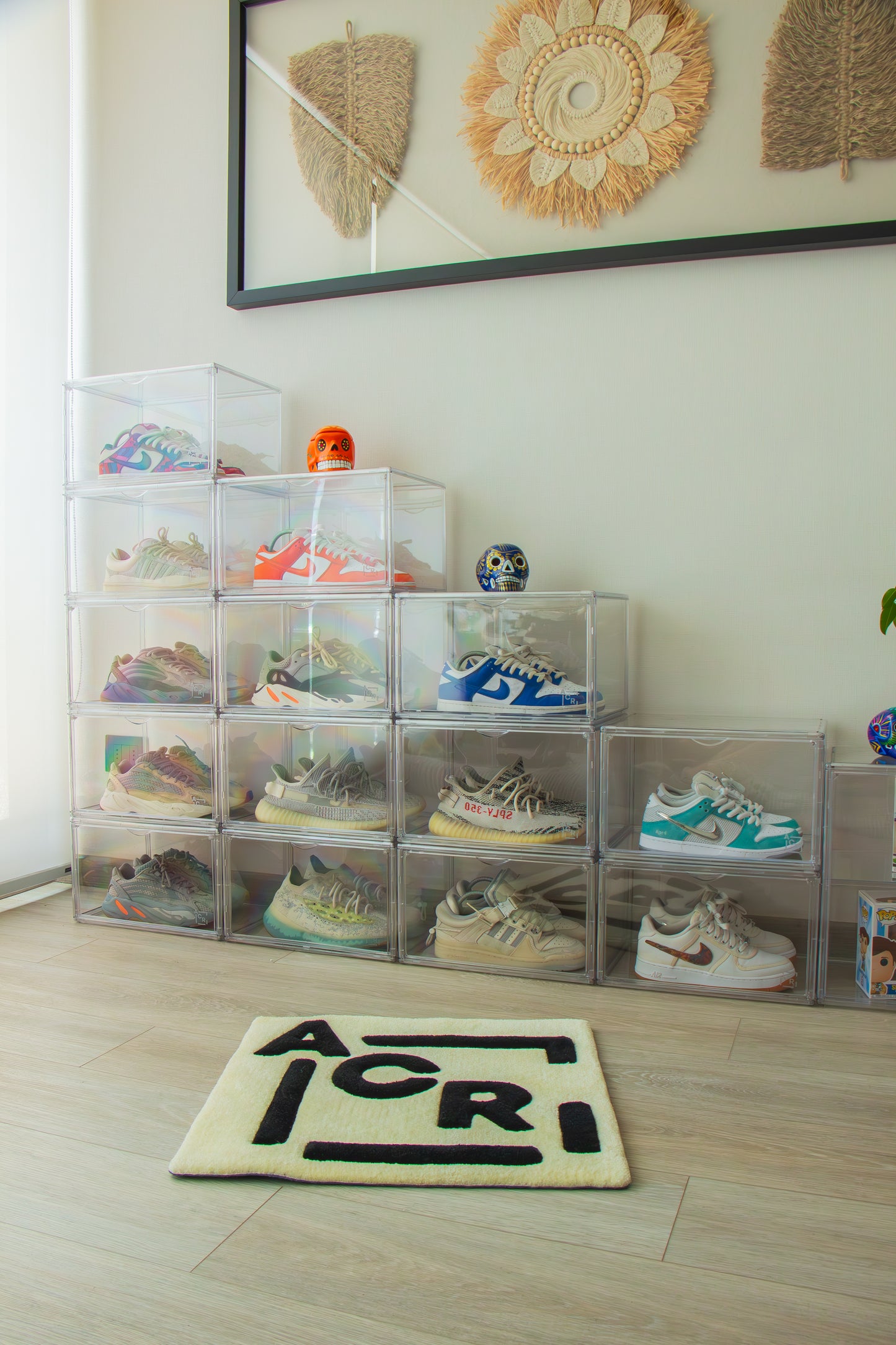 Caja organizadora de zapatos transparente apilable – Para zapatillas y accesorios