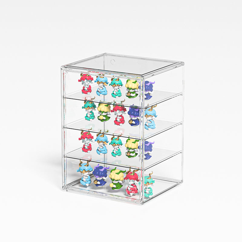 Vitrina Acrílica para Figuras – 3 Pisos Removibles, Apilable y Modular