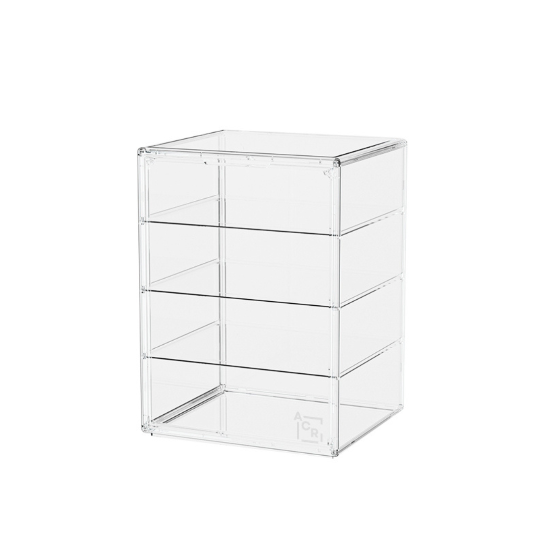 Vitrina Acrílica para Figuras – 3 Pisos Removibles, Apilable y Modular
