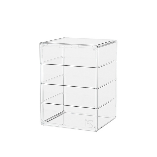 Vitrina Acrílica para Figuras – 3 Pisos Removibles, Apilable y Modular
