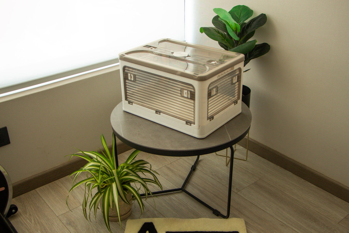 Caja Organizadora Plegable y Apilable con Ruedas – Tamaño S